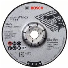 Bosch Dwie tarcze ścierne Expert for INOX, 76x4x10mm