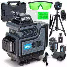 Laser krzyżowy 360° 4D zielona linia + statyw (pełny zestaw) akumulatory Laser krzyżowy 360° 4D zielona linia + statyw (pełny zestaw) akumulatory