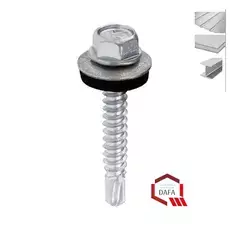 Wkręt samowiercący WFOC 4,8 x 25 EPDM do podłoża stalowego 3mm 250szt Wkręt samowiercący WFOC 4,8 x 25 EPDM do podłoża stalowego 3mm 250szt